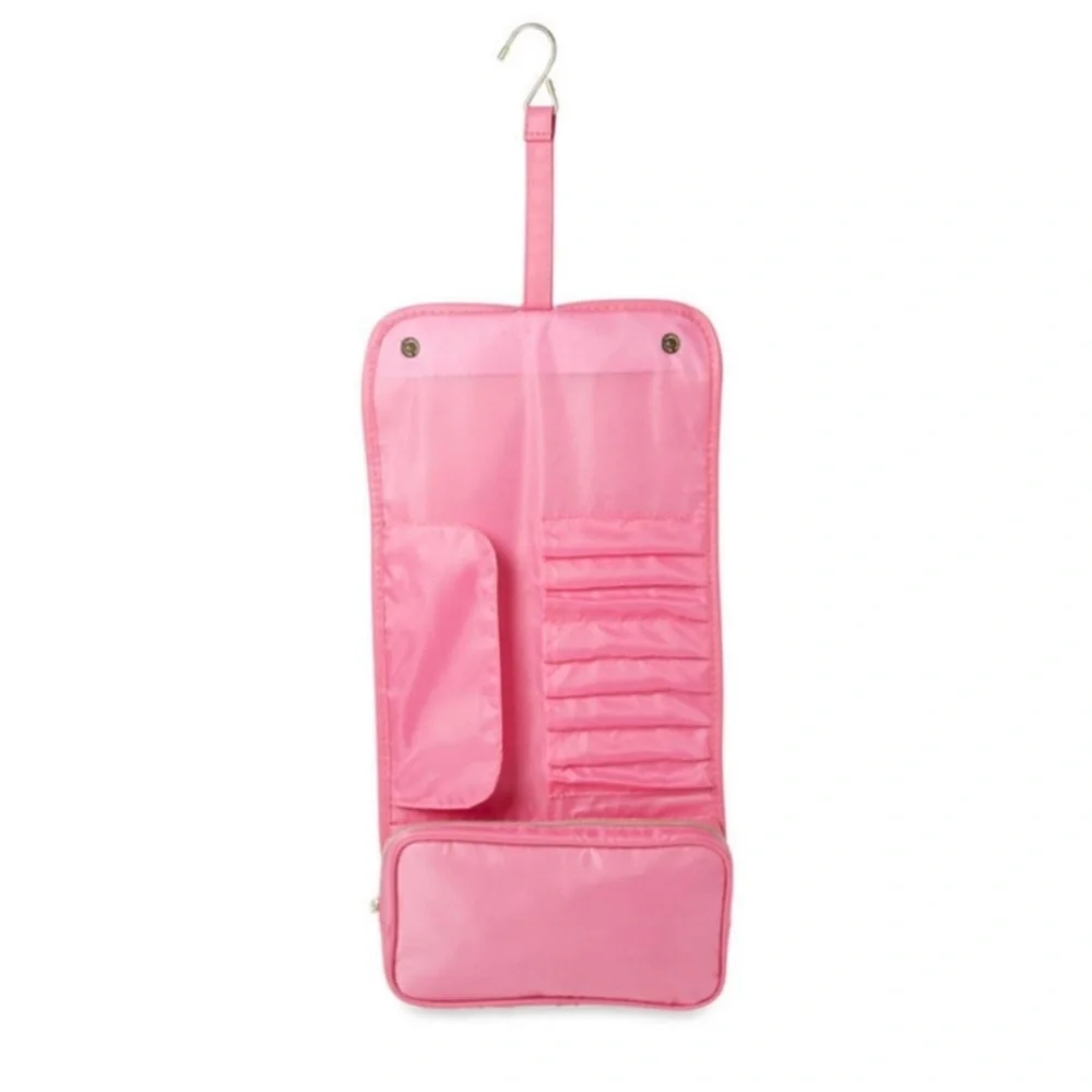 Juicy Couture Pink Hanging Rollup Cosmetic Bag